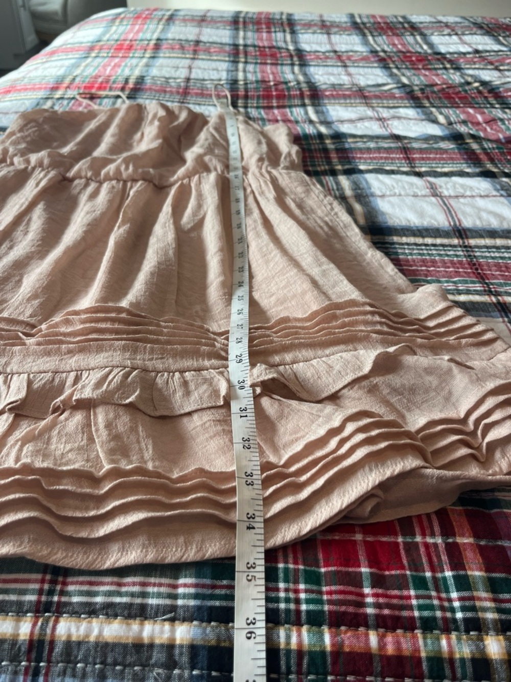 NWOT Boutique Pale Blush Feminine Summer Balletcore Women’s Dress - Picture 6 of 8